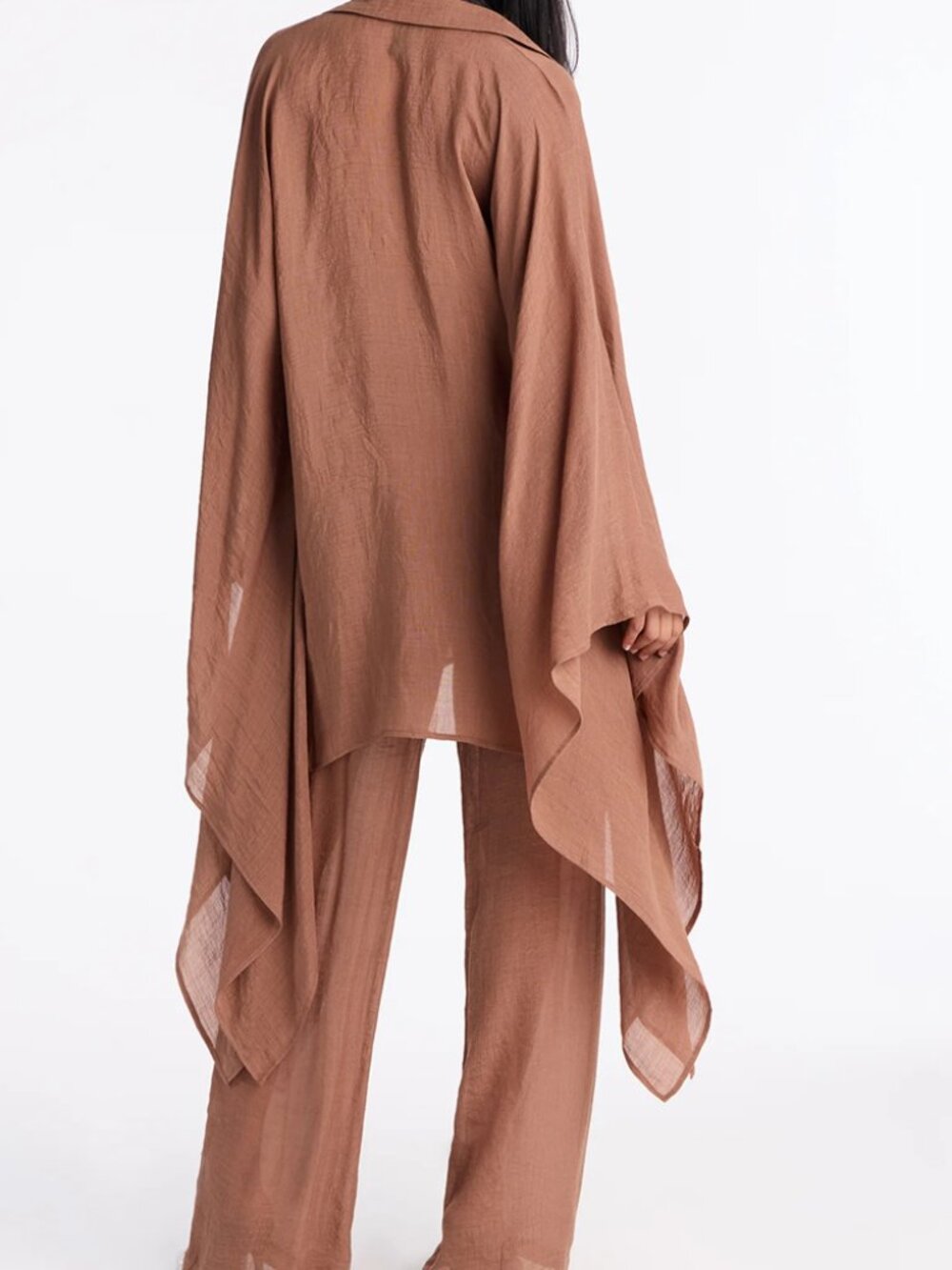 Fashion Nova Addison Faux Linen Resort Wear Pant Set - Picture 3 of 4